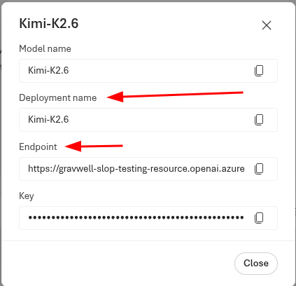 Azure Foundry Endpoint Parameters